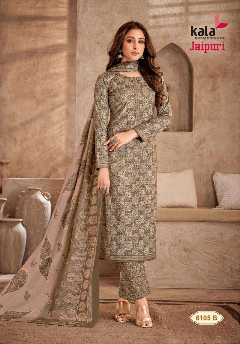 Kala Fashion Jaipuri Vol 5 Cotton Print Salwar Suit For Dailywear
