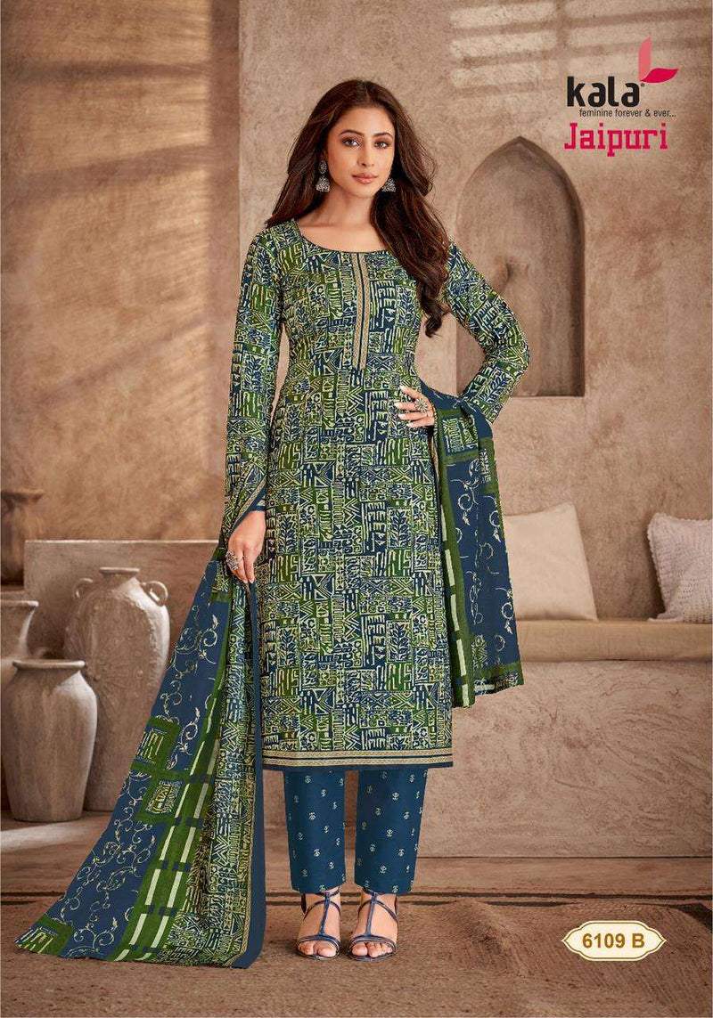 Kala Fashion Jaipuri Vol 5 Cotton Print Salwar Suit For Dailywear