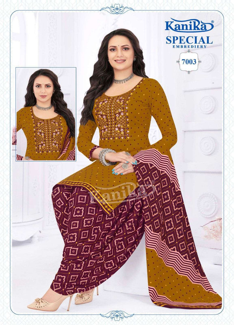 Kanika Special Embroidery Vol 7 Cotton Daily Wear Salwar Suit