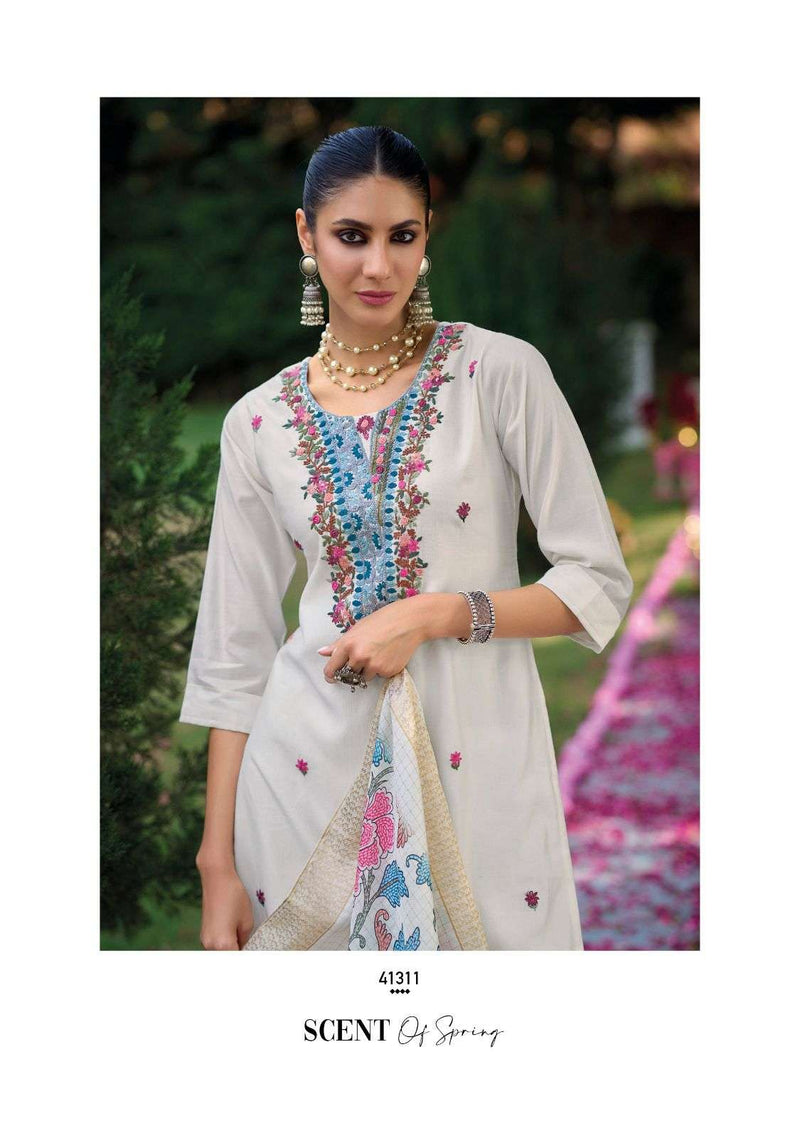 Kailee Fashion Kantha Vol 3 Viscose Silk With Handwork Printed Kurti Bottom Dupatta