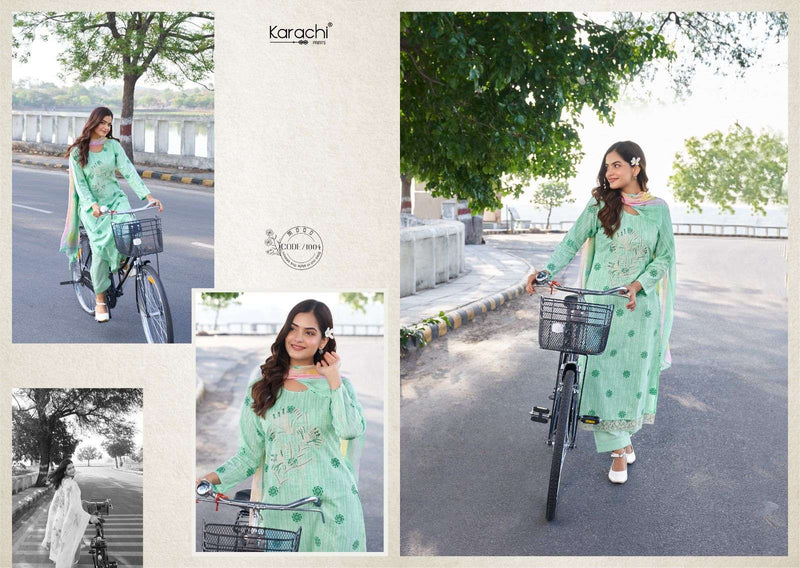 Karachi Prints Suhana Safar Vol 1 Lawn Cotton With Print & Embroidery Unstitched Salwar Suit