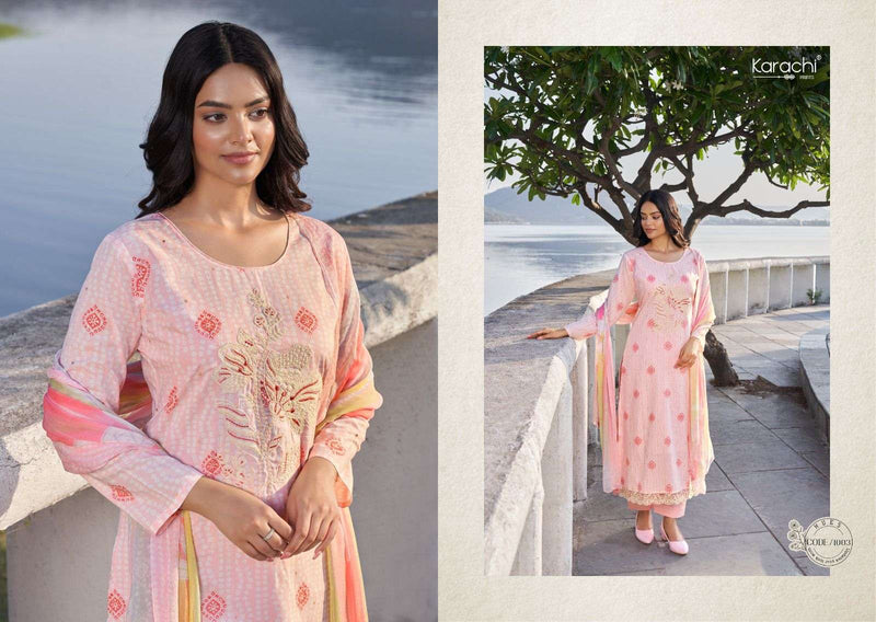 Karachi Prints Suhana Safar Vol 1 Lawn Cotton With Print & Embroidery Unstitched Salwar Suit