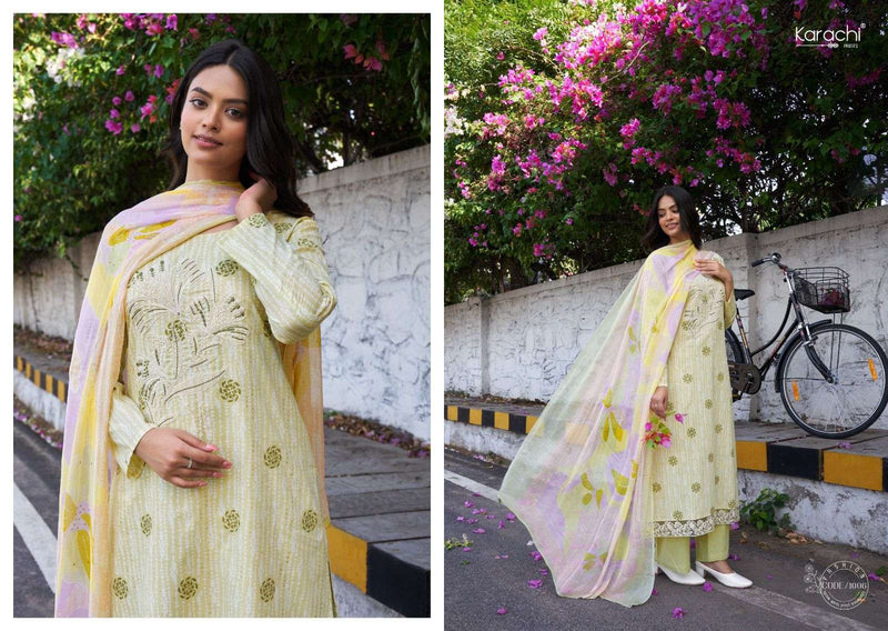 Karachi Prints Suhana Safar Vol 1 Lawn Cotton With Print & Embroidery Unstitched Salwar Suit