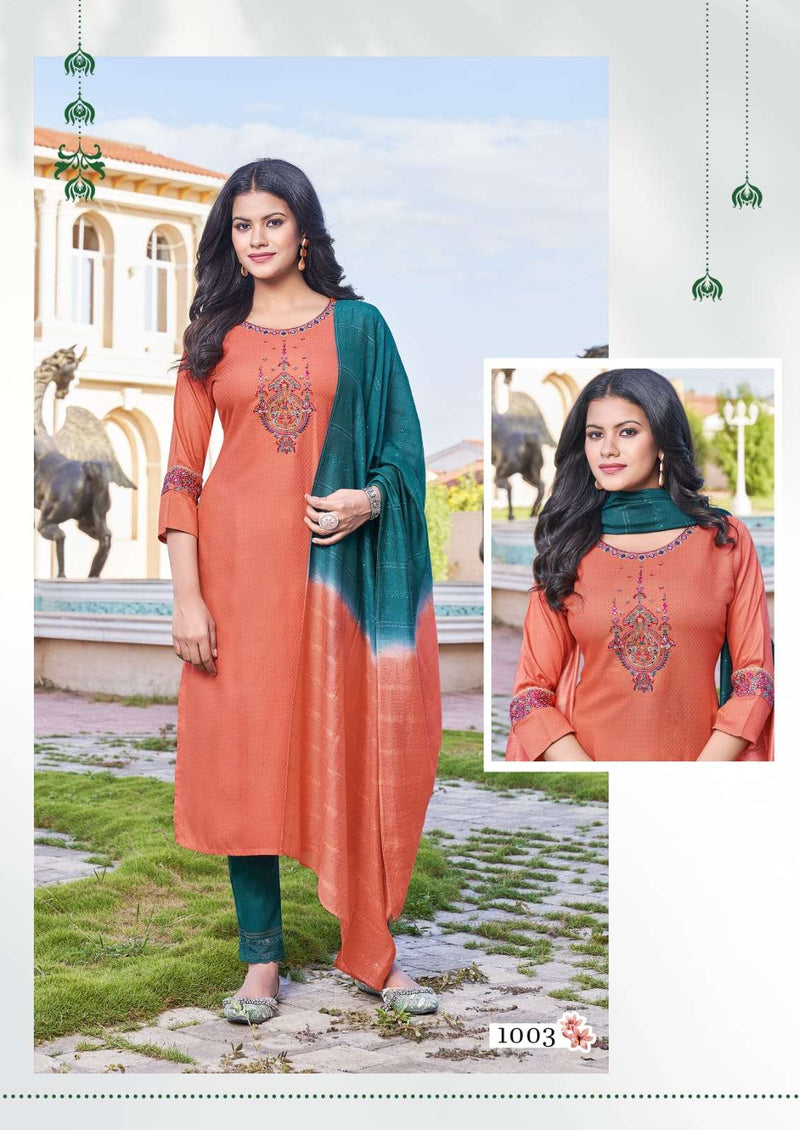 Kashvi By Karissa Designer Adorable Thread Handwork Kurtis