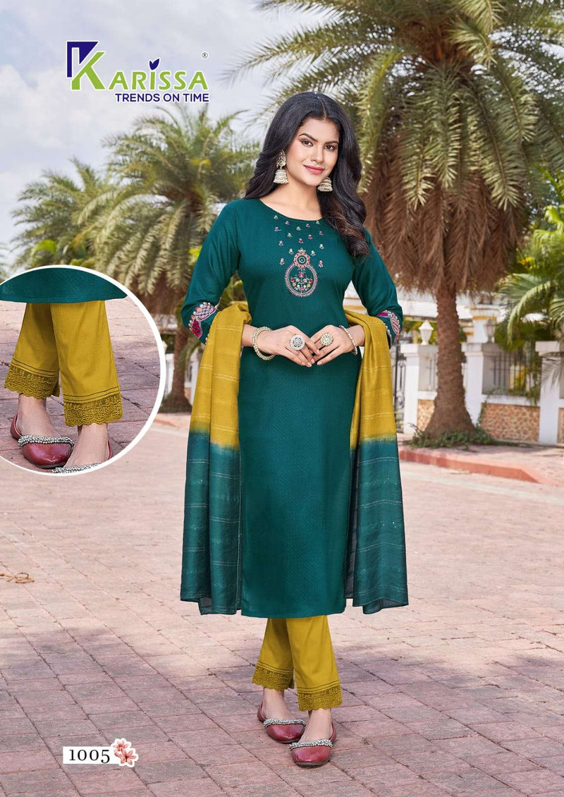 Kashvi By Karissa Designer Adorable Thread Handwork Kurtis