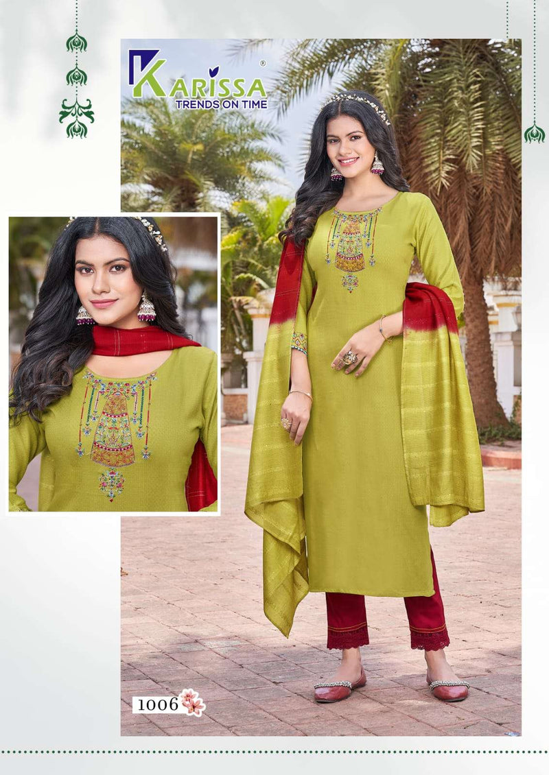 Kashvi By Karissa Designer Adorable Thread Handwork Kurtis