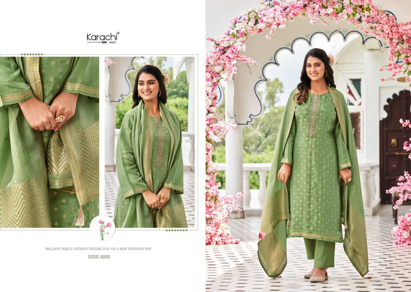 Kesar Karachi Prints Bahaar Kanjivaram Silk Heavy Designer Salwar Suit