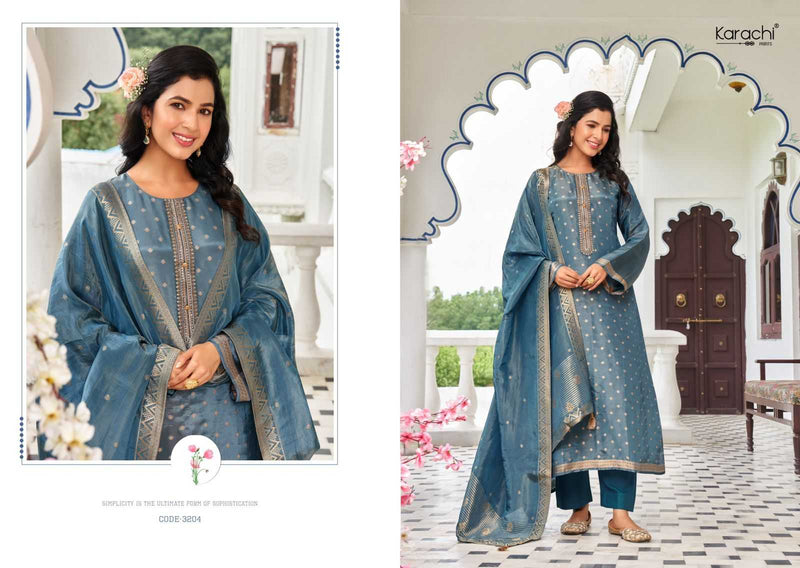 Kesar Karachi Prints Bahaar Kanjivaram Silk Heavy Designer Salwar Suit