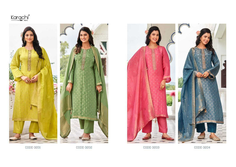 Kesar Karachi Prints Bahaar Kanjivaram Silk Heavy Designer Salwar Suit