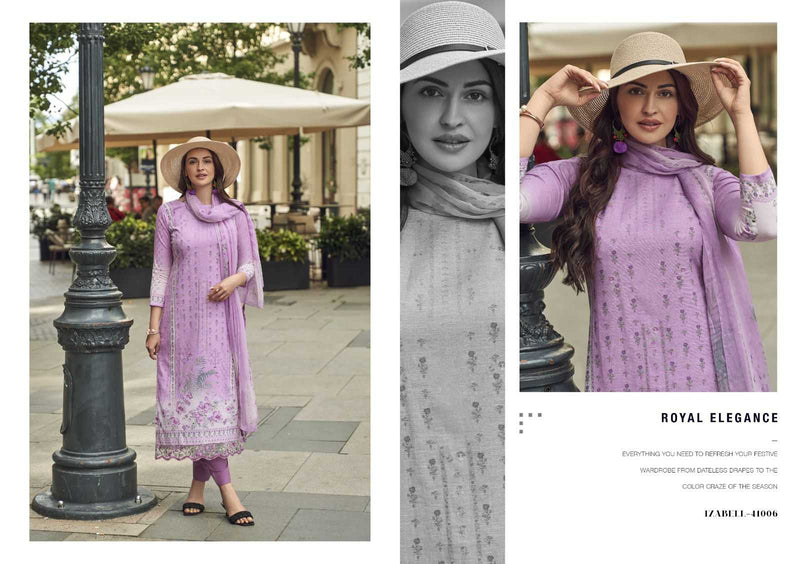 Kesar Karachi Prints Izabell Viscose Linen With Digital Print Unstitched Salwar Suit