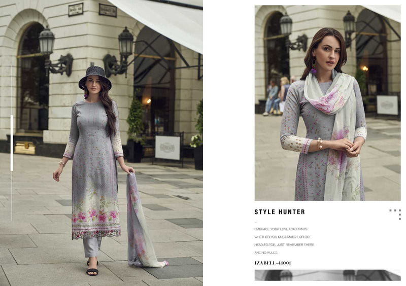 Kesar Karachi Prints Izabell Viscose Linen With Digital Print Unstitched Salwar Suit