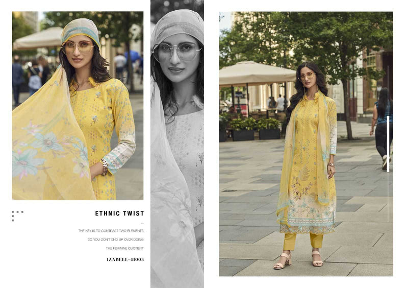 Kesar Karachi Prints Izabell Viscose Linen With Digital Print Unstitched Salwar Suit