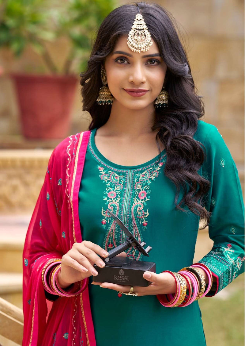 Kessi Fabrics Patiala House Vol 100 Jam Silk Festiv Wear Salwar Suit