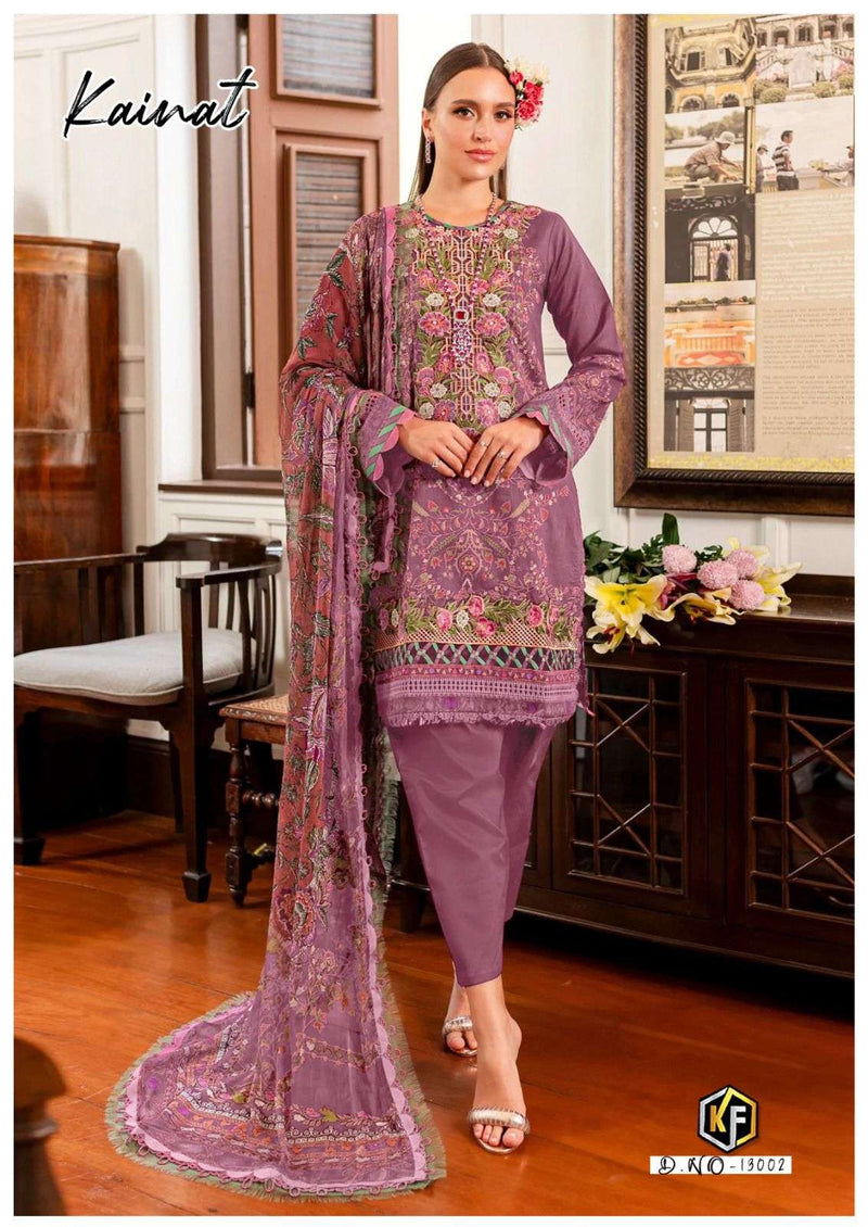 Keval Fab Kainat Vol 13 Ready Made Collection Lawn Cotton Print Kurti Pant Dupatta Set