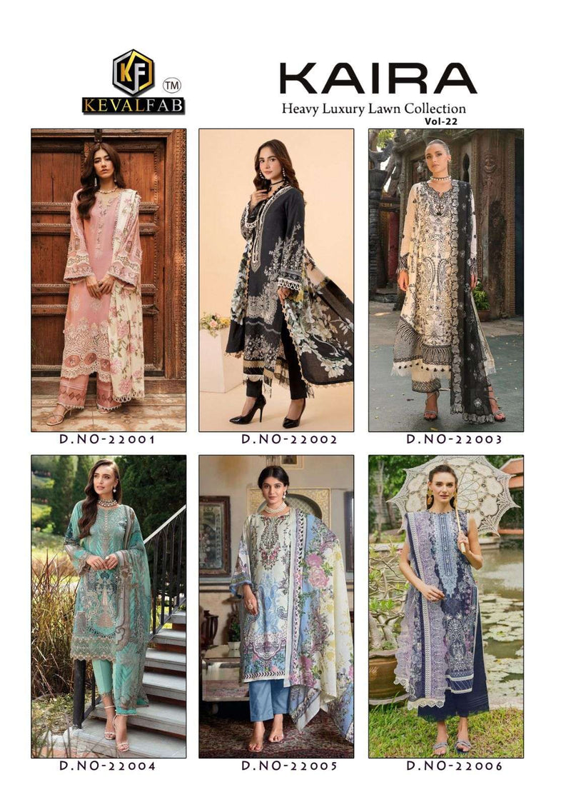 Keval Fab Kaira Vol 22 Lawn Cotton Fancy Salwar Suit
