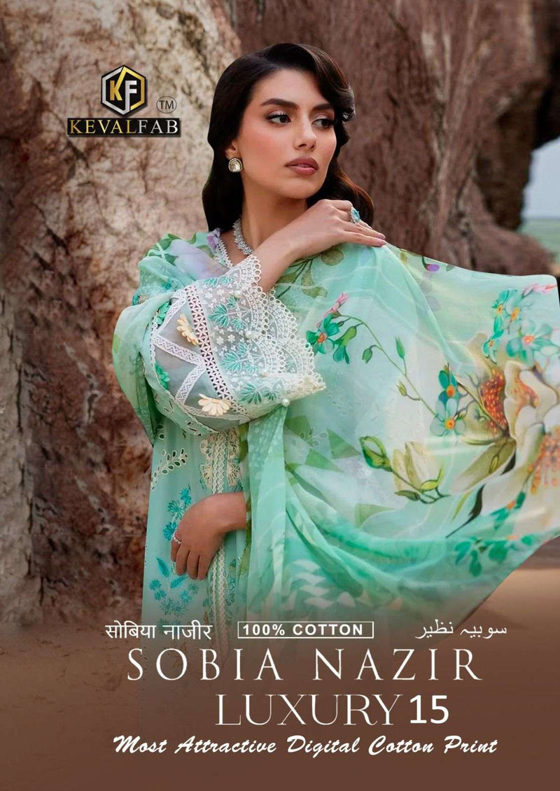 Keval Fab Sobia Nazir Vol 15 Cotton Print Daily Wear Salwar Suit