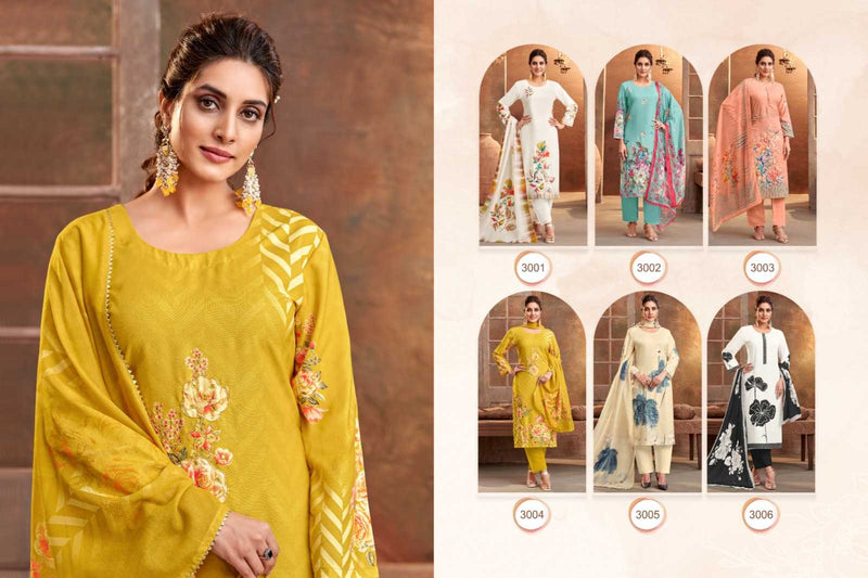 Khushi Fashion Simaya Muslin Silk Digital Print Kurti Pant Set With Dupatta Set