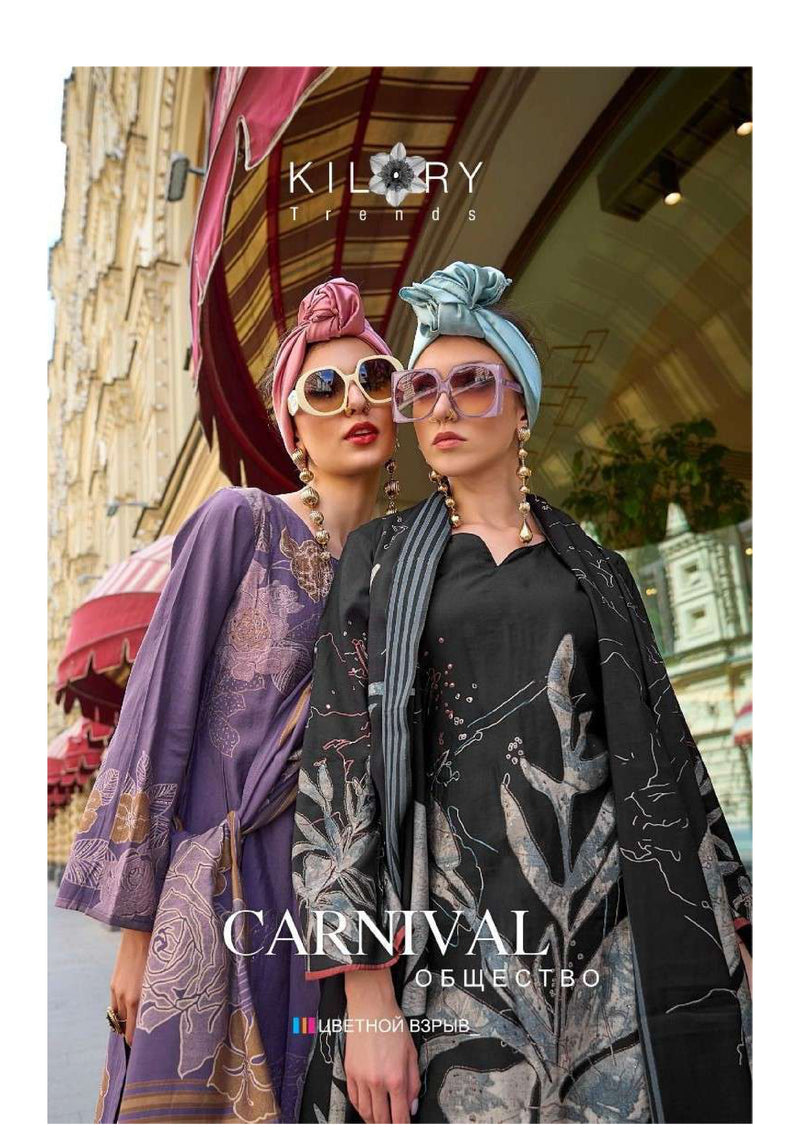 Kilory Trends Carnival Viscose Musline Digital Foil Print Fancy Salwar Kameez