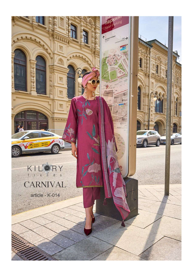 Kilory Trends Carnival Viscose Musline Digital Foil Print Fancy Salwar Kameez