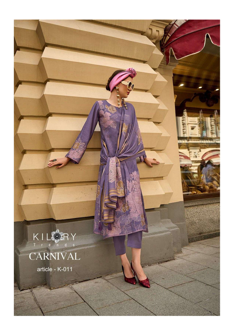 Kilory Trends Carnival Viscose Musline Digital Foil Print Fancy Salwar Kameez
