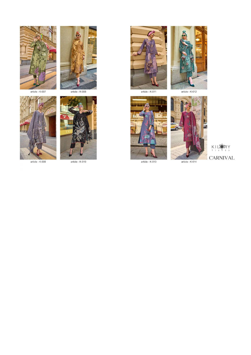 Kilory Trends Carnival Viscose Musline Digital Foil Print Fancy Salwar Kameez
