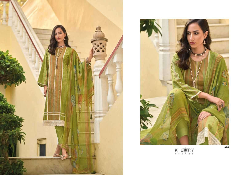 Kilory Trendz Legacy Of Summer Lawn Cotton Embroidery Work Unstitched Salwar Suit