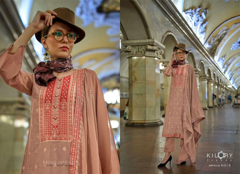 Kilory Trendz Piccaso Silk Fancy Handwork Work Designer Salwar Suit