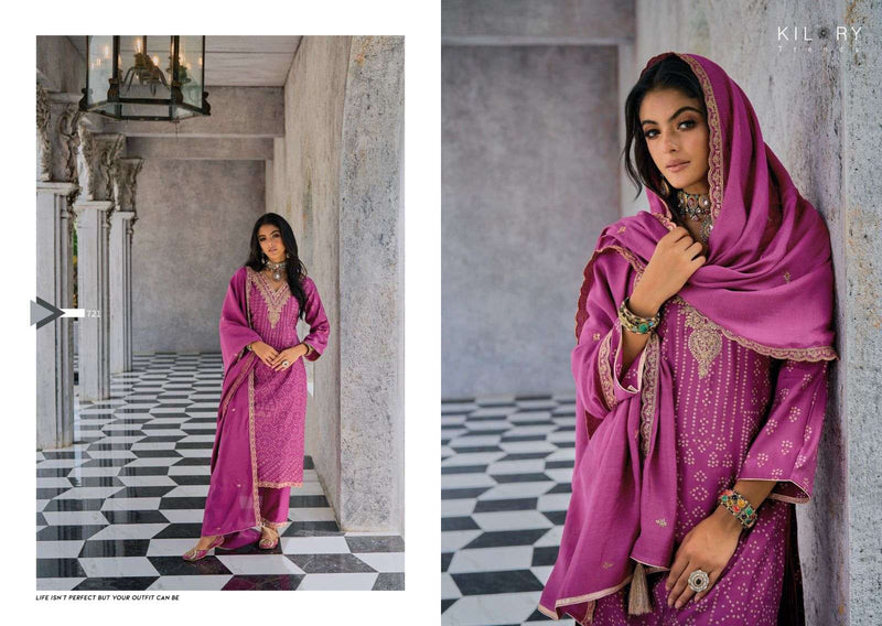 Kilory Trendz Silk Of Bandhej Vol 2 Jam Silk Digital Foil Print With Fancy Coding Work Heavy Salwar Suit
