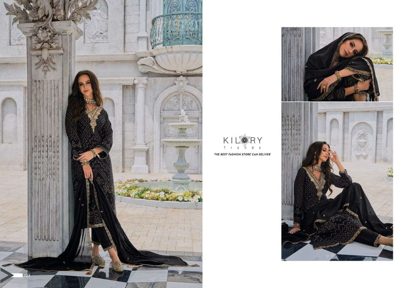 Kilory Trendz Silk Of Bandhej Vol 2 Jam Silk Digital Foil Print With Fancy Coding Work Heavy Salwar Suit