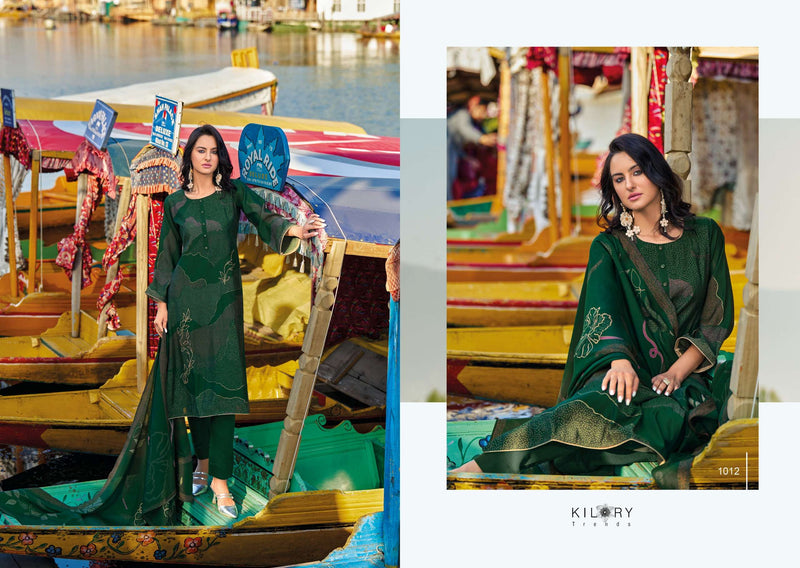 Kilory Trendz Zainab Viscose Musline Digital Foil Print With Fancy Embroidery Work Salwar Suit