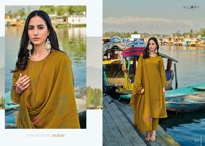 Kilory Trendz Zainab Viscose Musline Digital Foil Print With Fancy Embroidery Work Salwar Suit