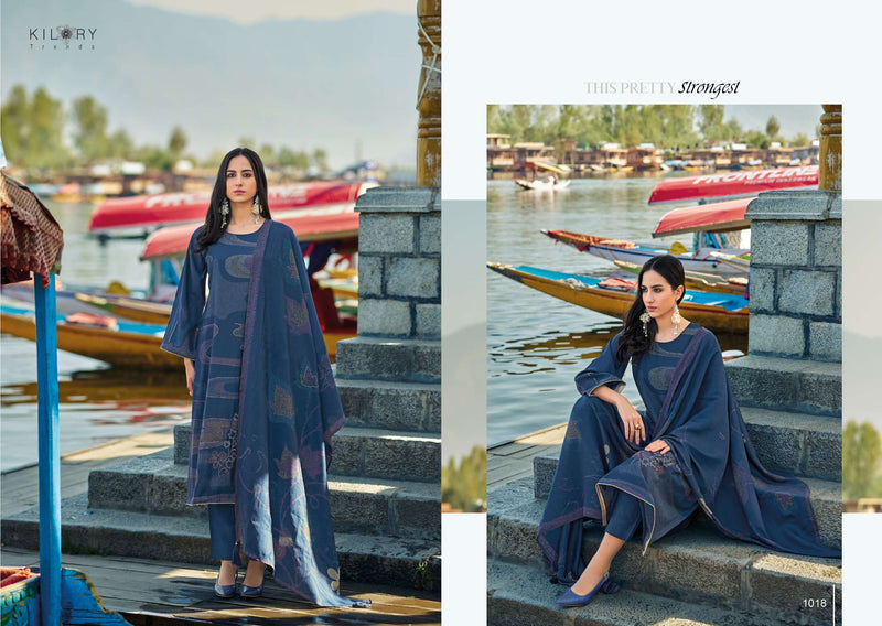 Kilory Trendz Zainab Viscose Musline Digital Foil Print With Fancy Embroidery Work Salwar Suit