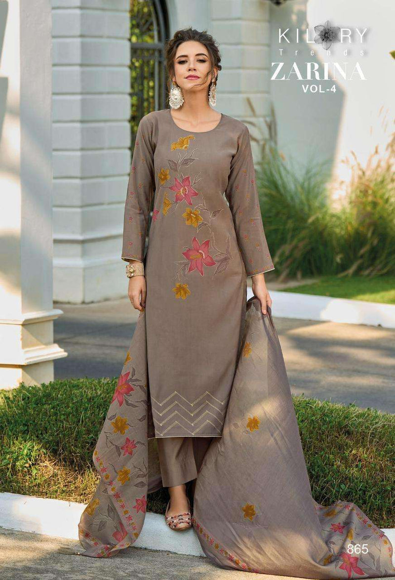 Kilory Trendz Zarina Vol 4 Viscose Muslin Digital Print Designer Salwar Suit