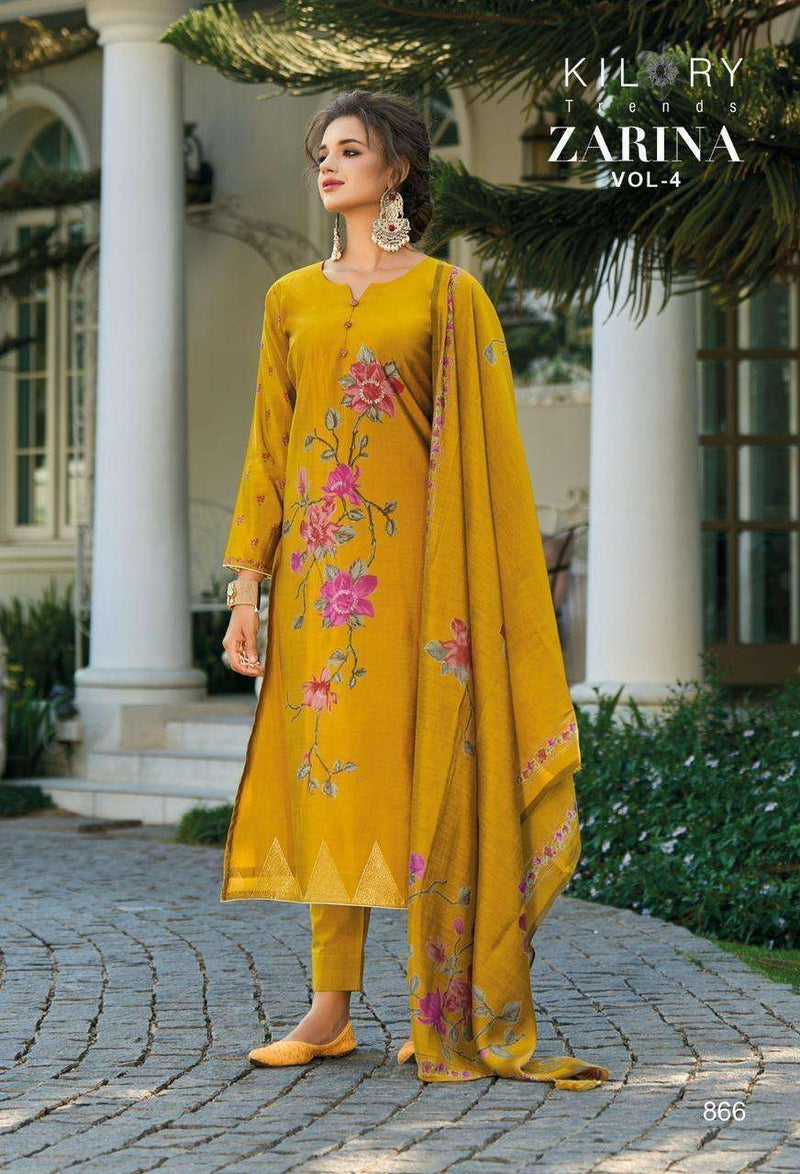 Kilory Trendz Zarina Vol 4 Viscose Muslin Digital Print Designer Salwar Suit