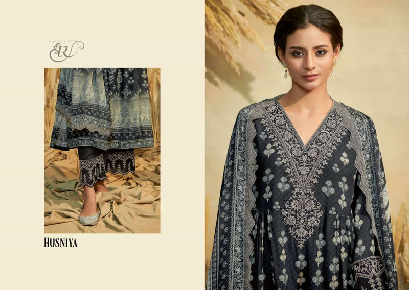 Kimora Heer Husniya Adorable Digital Print With Work Salwar Kameez Material Catalog