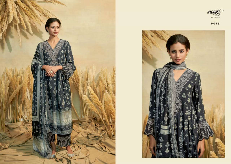 Kimora Heer Husniya Adorable Digital Print With Work Salwar Kameez Material Catalog