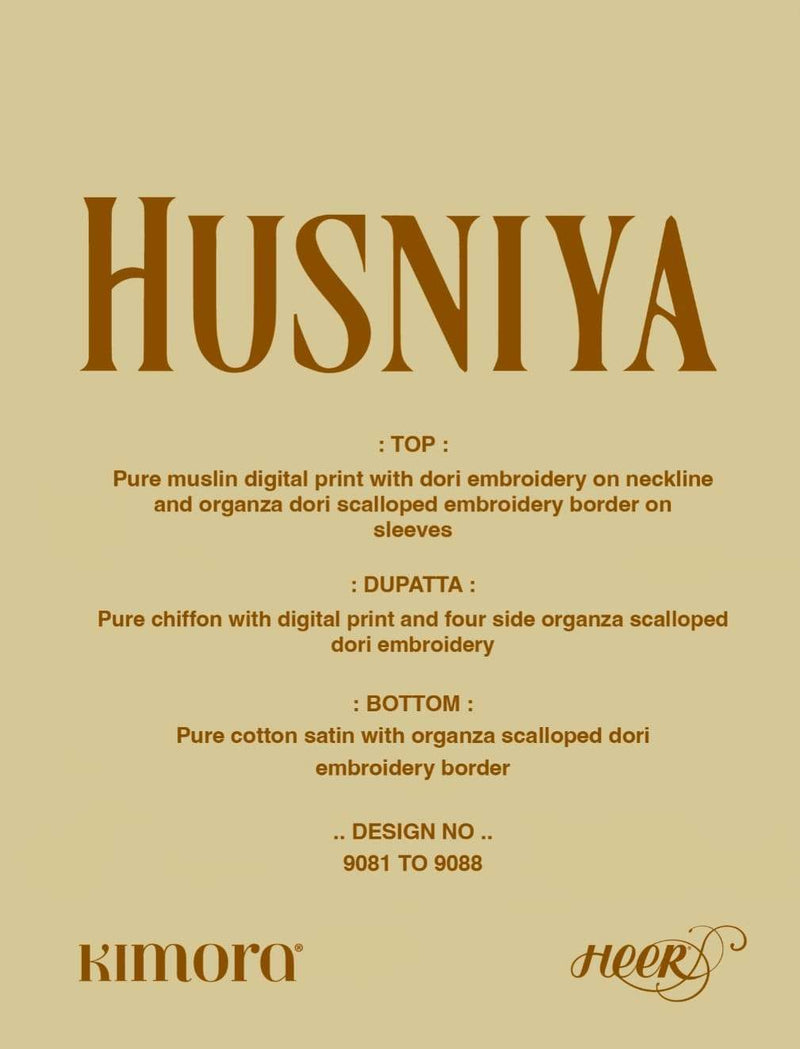 Kimora Heer Husniya Adorable Digital Print With Work Salwar Kameez Material Catalog