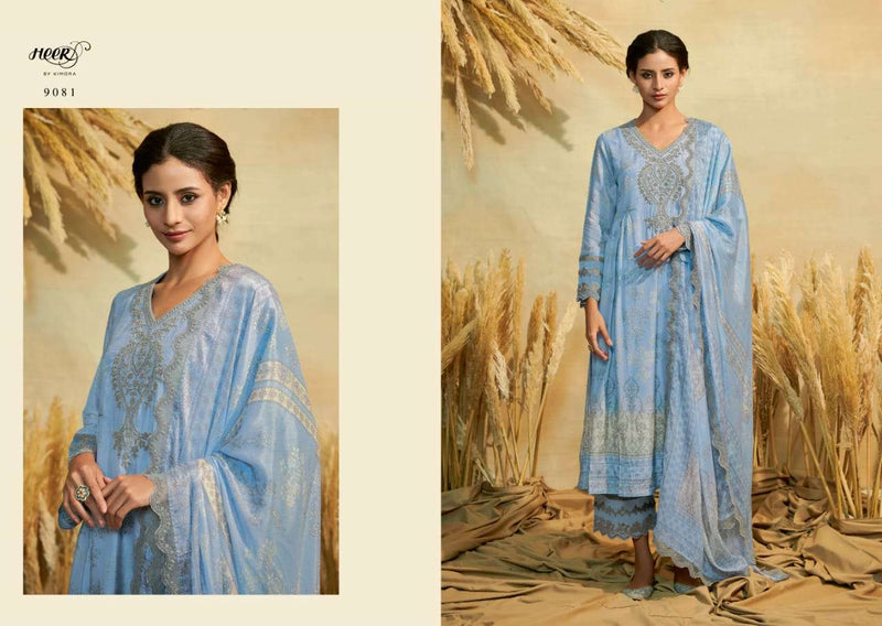 Kimora Heer Husniya Adorable Digital Print With Work Salwar Kameez Material Catalog