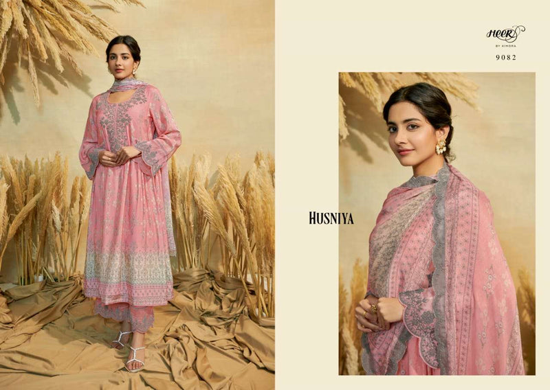 Kimora Heer Husniya Adorable Digital Print With Work Salwar Kameez Material Catalog