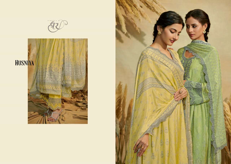 Kimora Heer Husniya Adorable Digital Print With Work Salwar Kameez Material Catalog