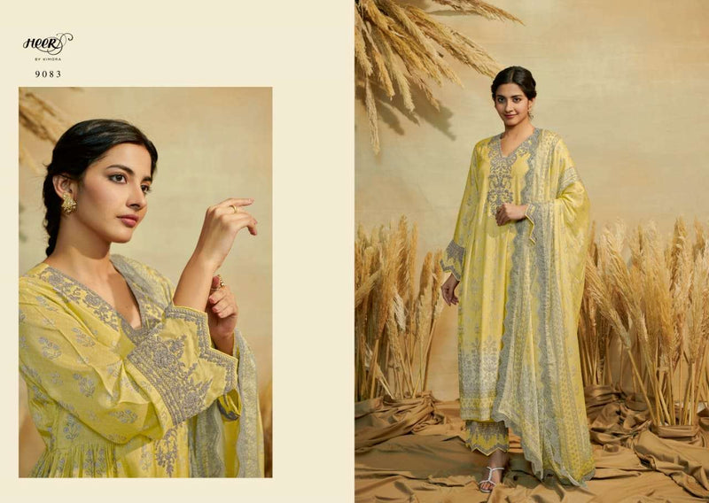 Kimora Heer Husniya Adorable Digital Print With Work Salwar Kameez Material Catalog