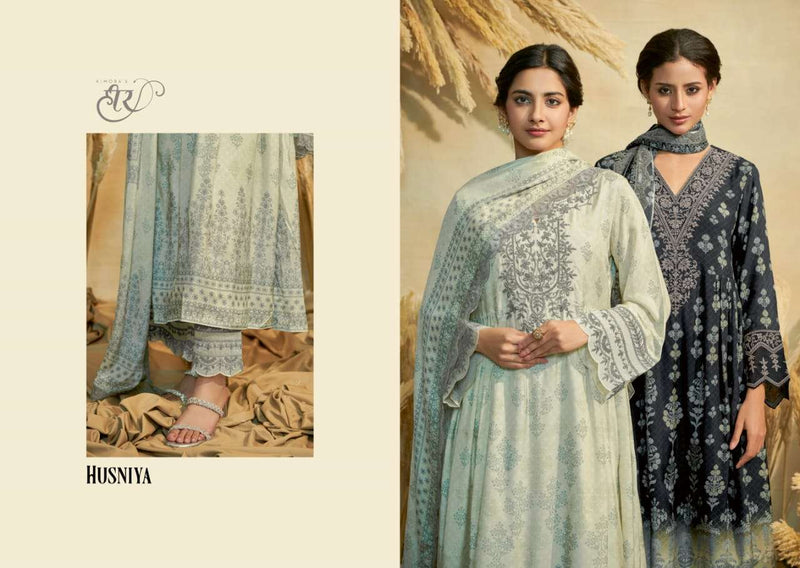 Kimora Heer Husniya Adorable Digital Print With Work Salwar Kameez Material Catalog