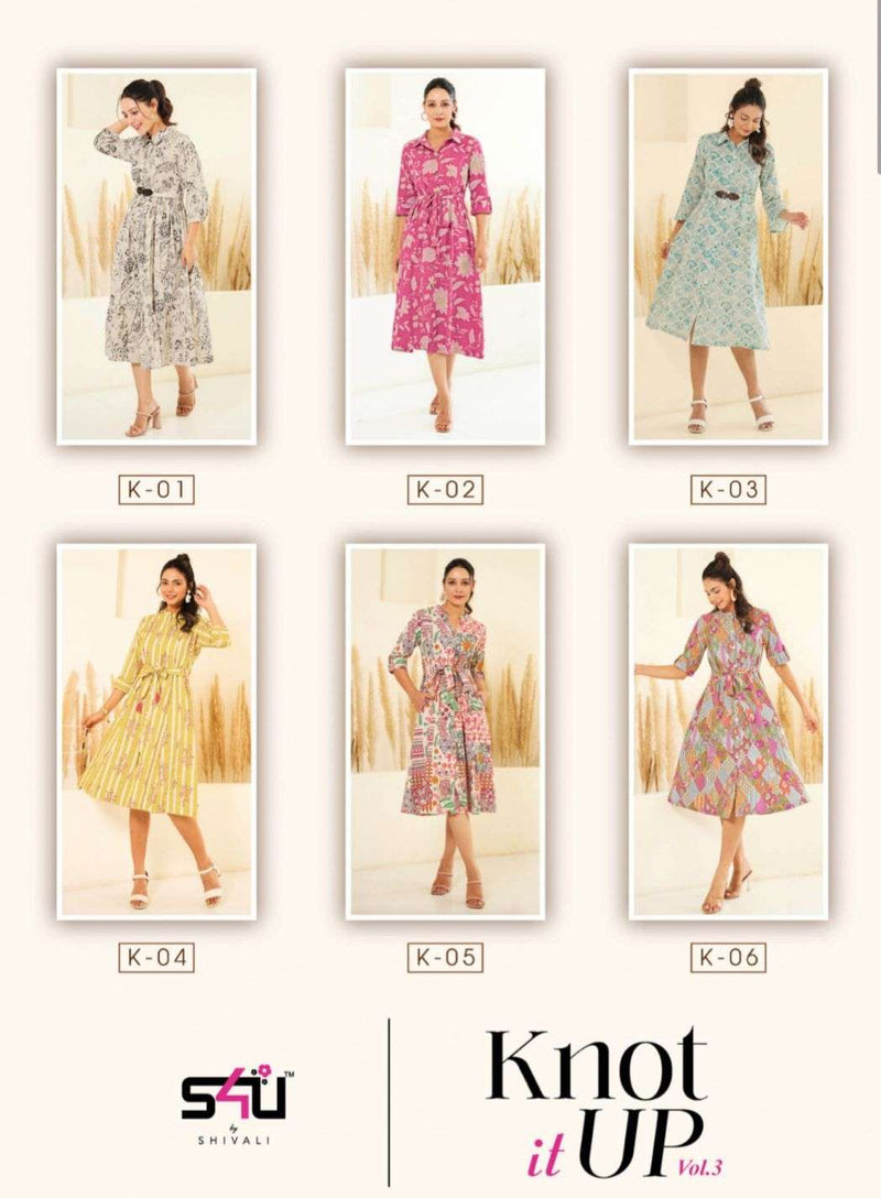 Knot It Up Vol 3 By S4u Shivali Fancy Midis Like Shirt Dresses