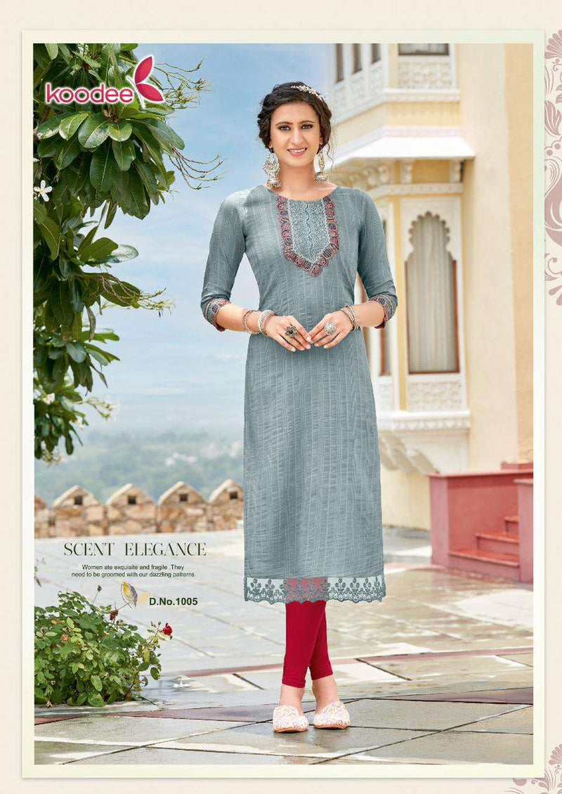 Koodee Juhi Vol 1 Chinon Fancy Designer Kurti