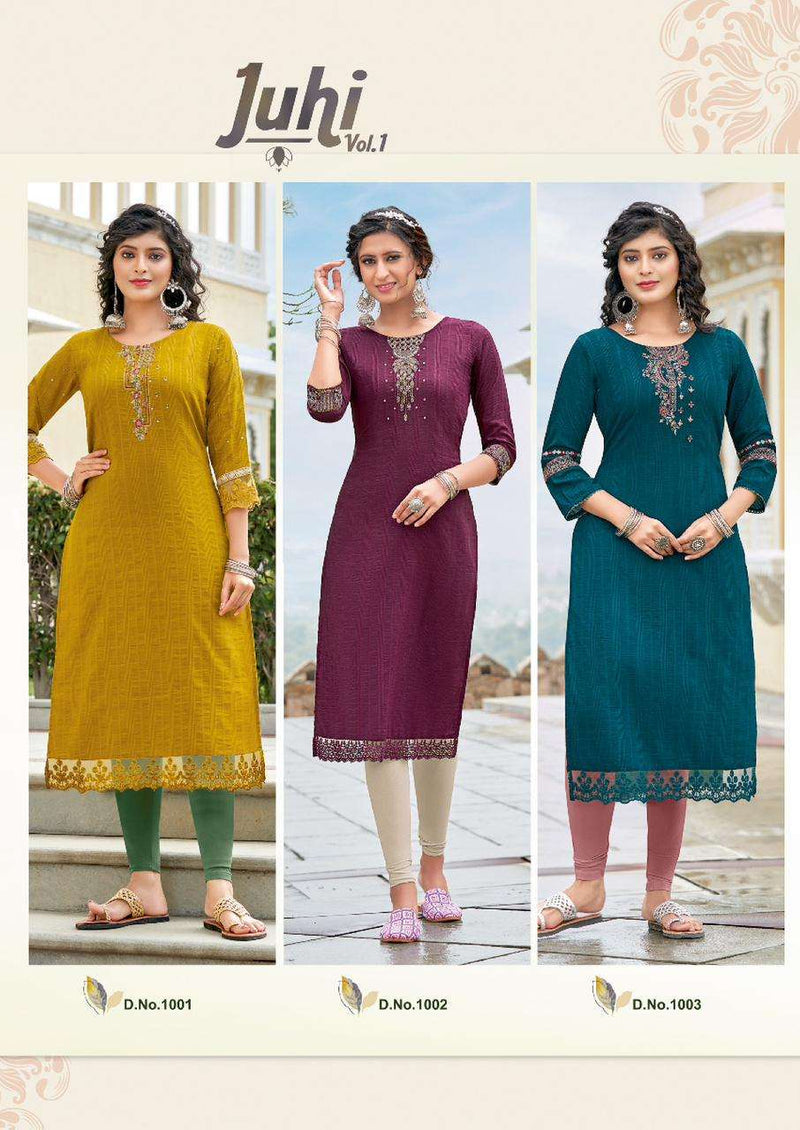Koodee Juhi Vol 1 Chinon Fancy Designer Kurti