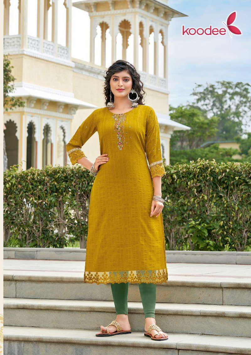 Koodee Juhi Vol 1 Chinon Fancy Designer Kurti