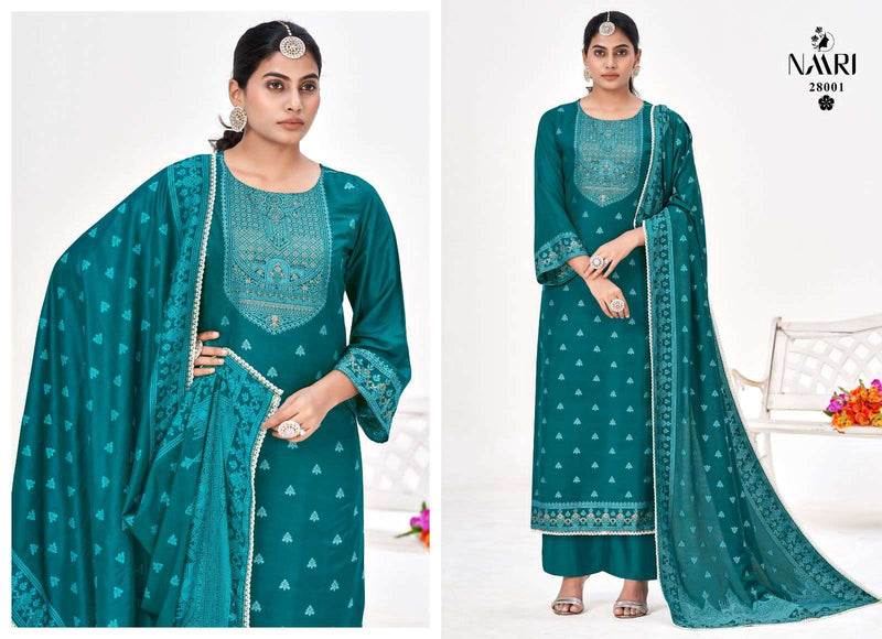Naari Kritika Vol 2 Viscose Muslin Jacquard Fancy Work Designer Salwar Kameez