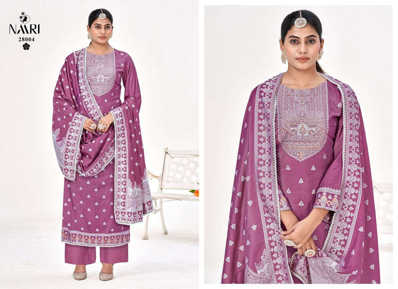 Naari Kritika Vol 2 Viscose Muslin Jacquard Fancy Work Designer Salwar Kameez