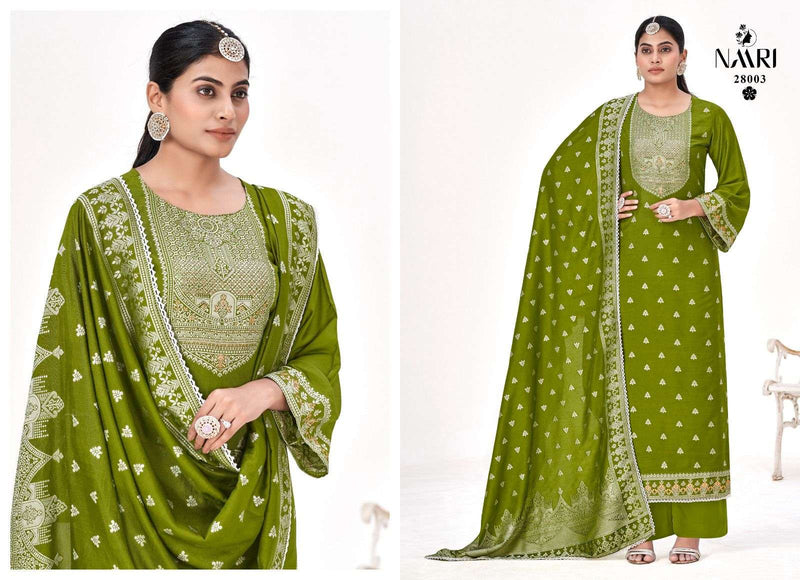 Naari Kritika Vol 2 Viscose Muslin Jacquard Fancy Work Designer Salwar Kameez