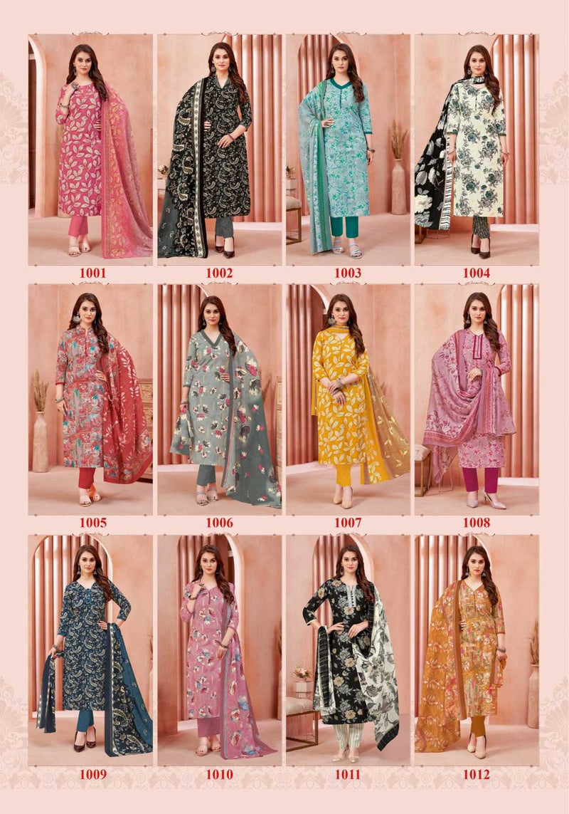 Kundan Trendsetter Pashmina Gold Vol 1 Cotton Unstitched Daily Wear Salwar Suit